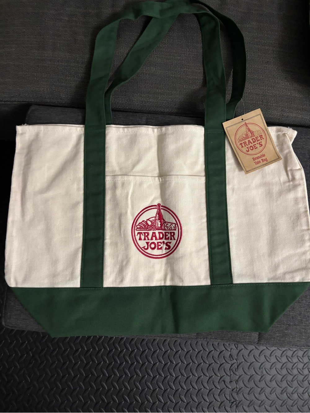 Trader Joe's Green Tote Bag